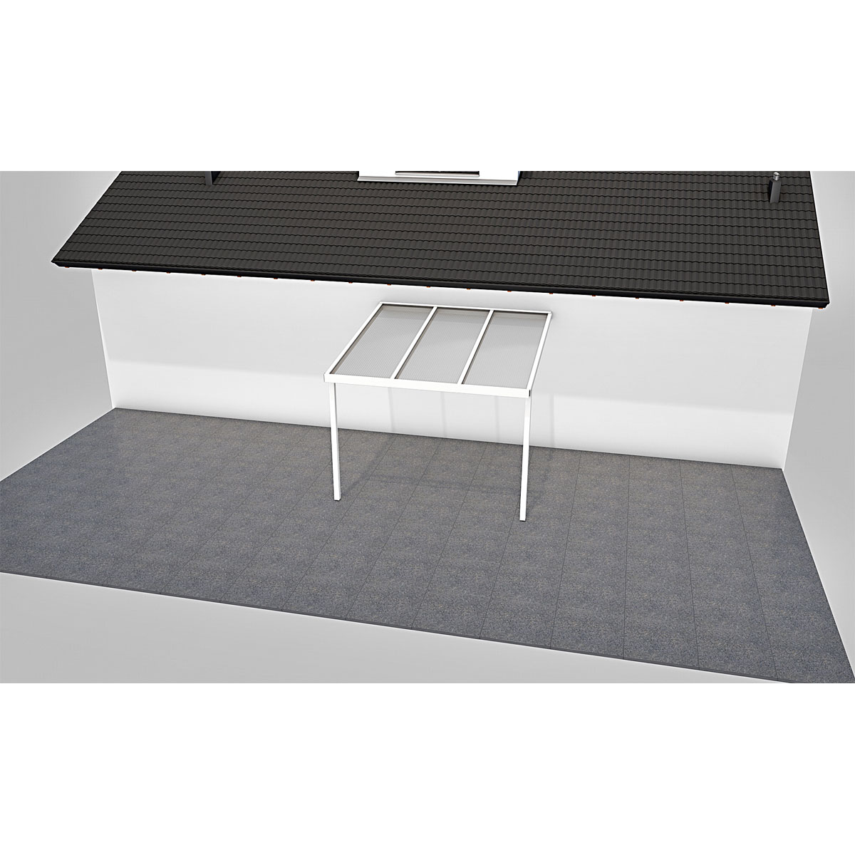 Terrassenüberdachung Pro Weiß Bild 3