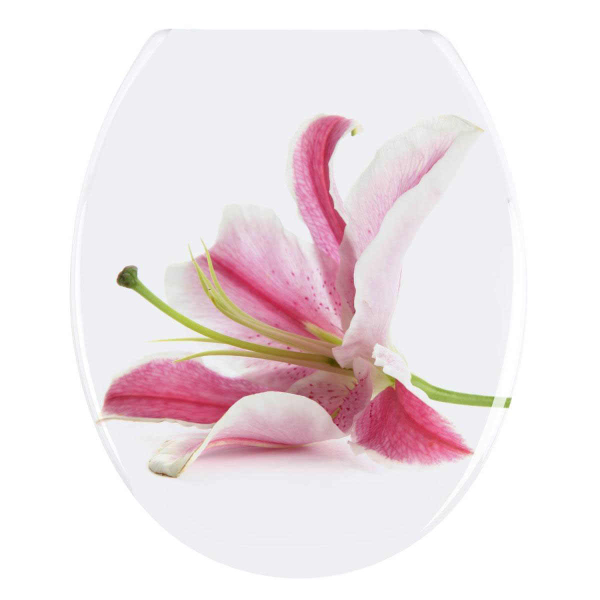 Wenko WC-Sitz Orchid antibakteriell Bild 1