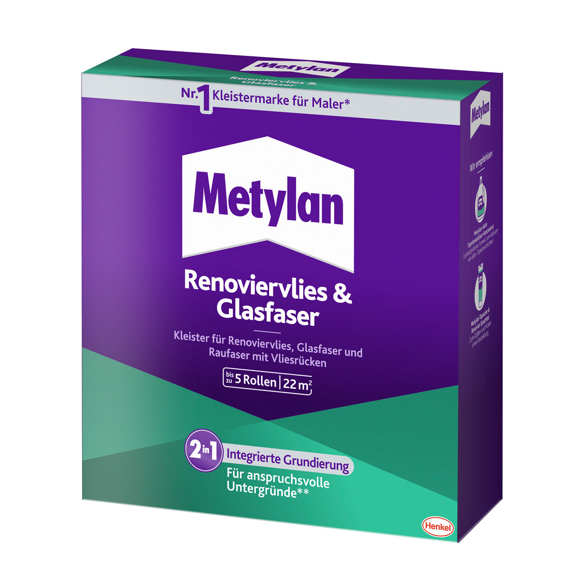 Metylan Tapetenkleister Renoviervlies und Glasfaser 500 g Bild 1