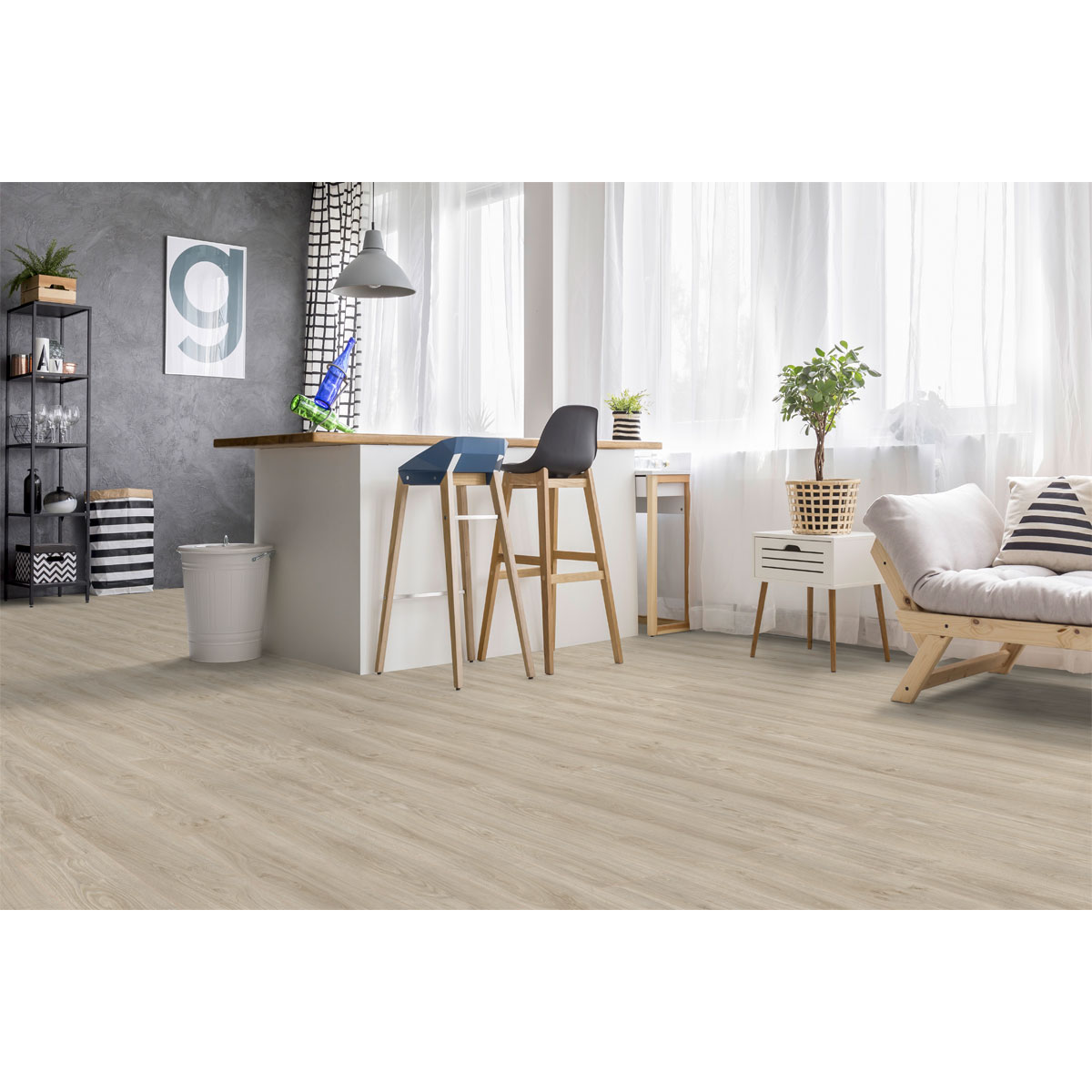 Classen Vinylboden Green Vinyl Weisseiche 1290 x 173 x 3,8 mm Bild 6