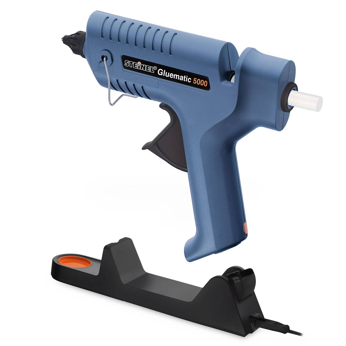 Steinel Heißklebepistole Gluematic 5000 inkl Ladestation Langdüse und 5 Klebesticks Bild 1