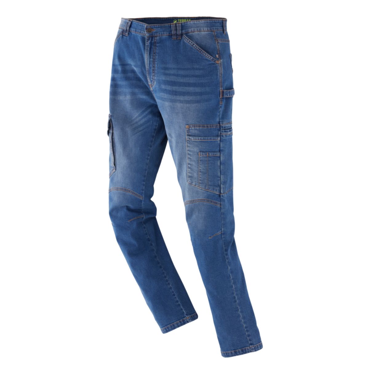 Terrax Workwear Herren Arbeitshose Denim Gr. 56 Marine