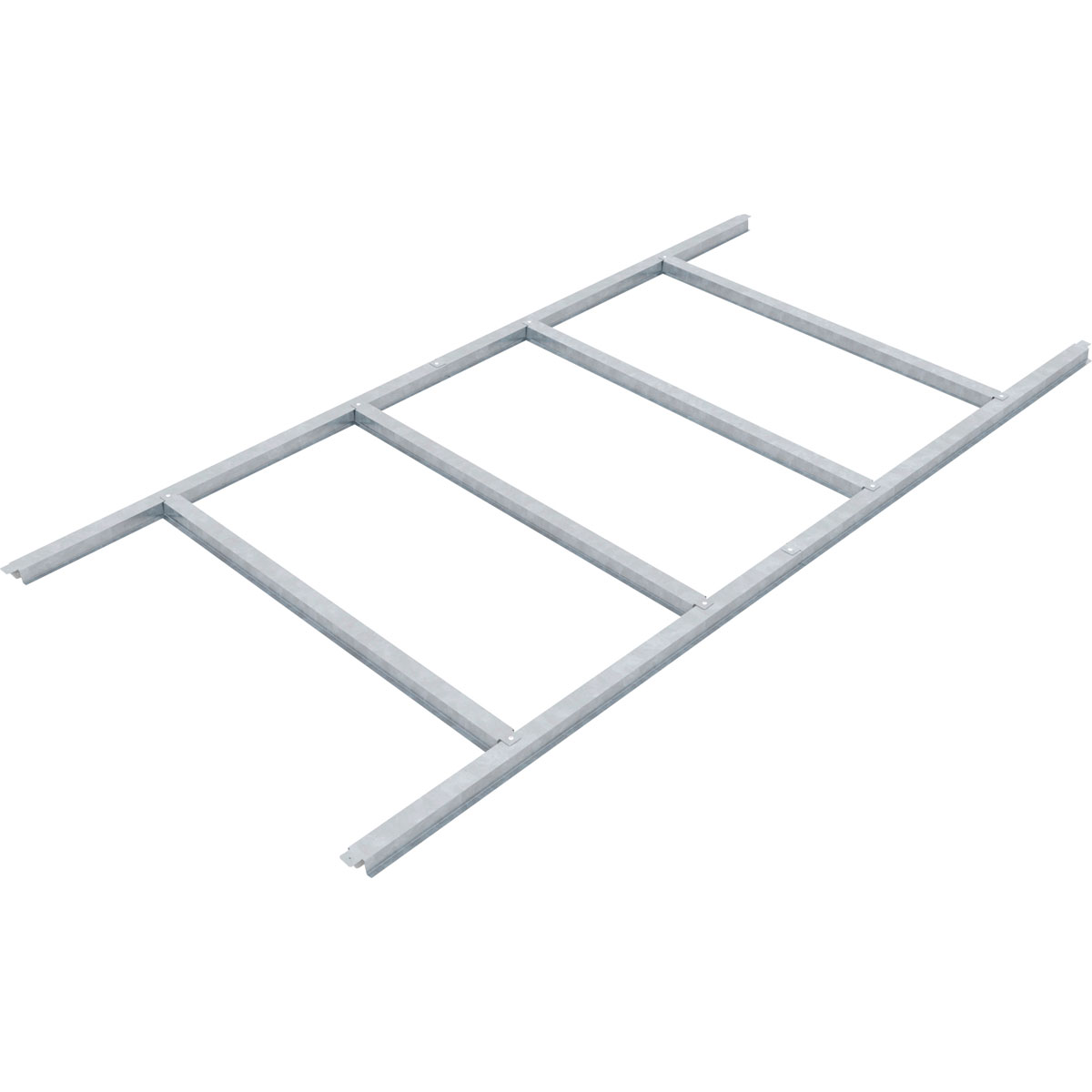 Pergart  Bodenfundament Frankfurt II 181 x 137 cm silber