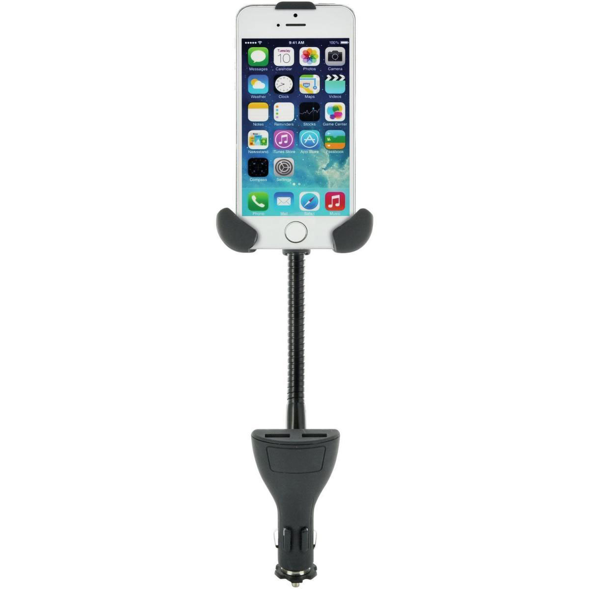 Schwaiger Universal-Smartphone-Halterung 12 V für Auto/KFZ/Zigarettenanzünder Bild 2