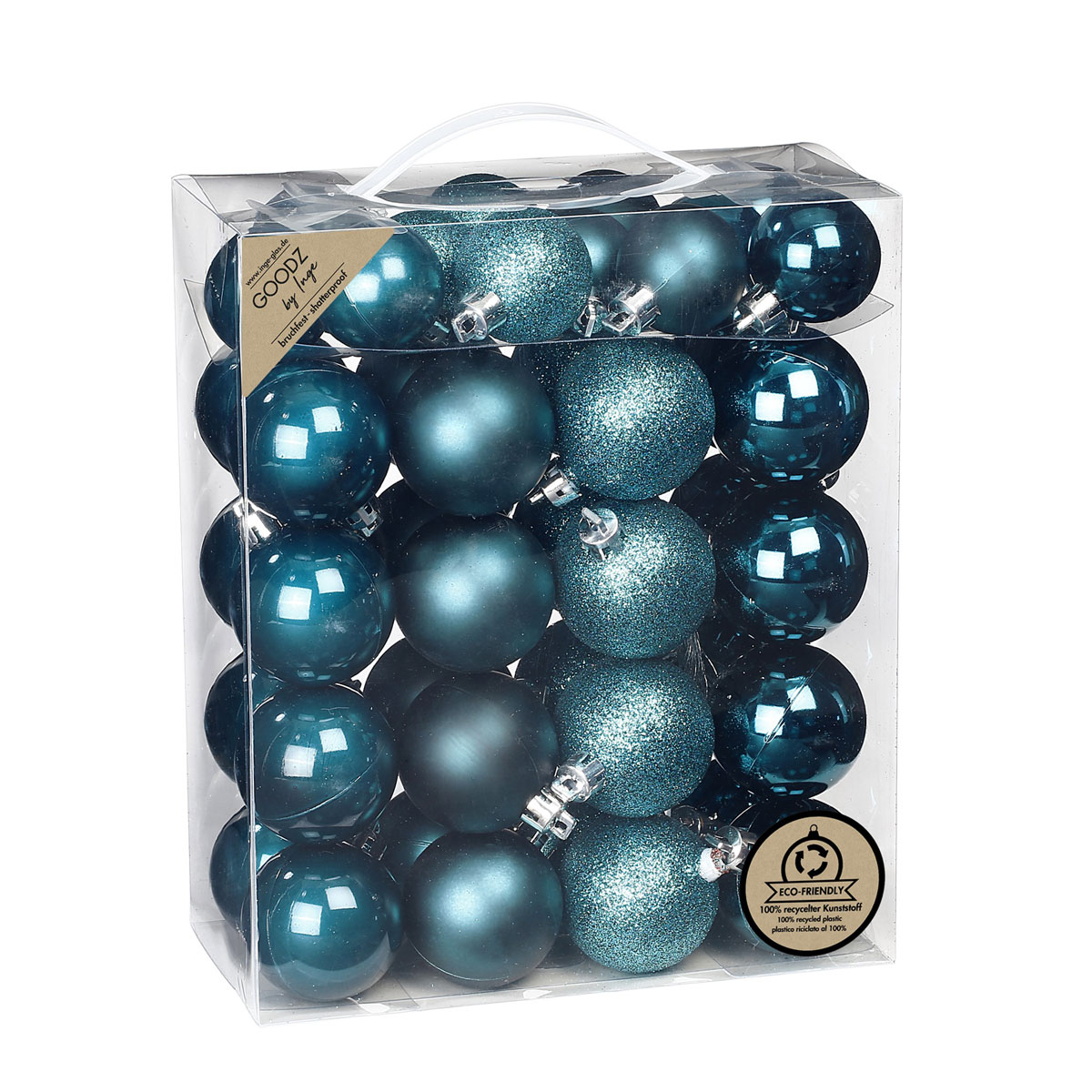 Kugelsortiment 4 und 5 cm Kunststoff 44 Stk Emerald