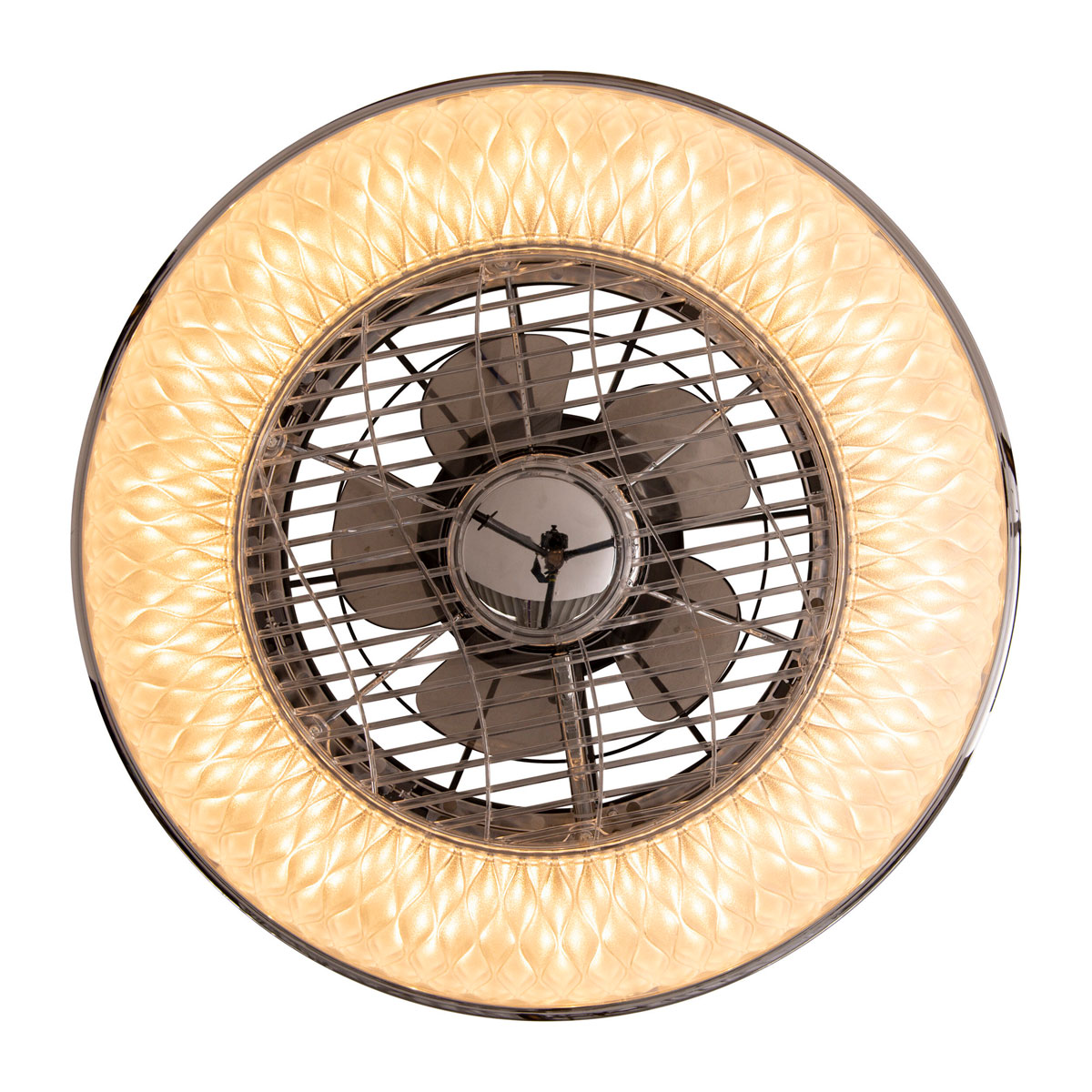 Naeve LED DL Viento Metall/KSklar/transparent LxBxH 55x55x20cm Bild 5