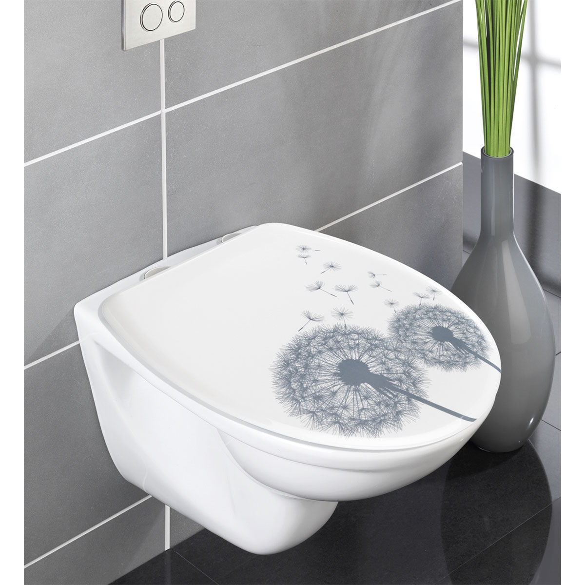 Wenko  Premium WC-Sitz Astera aus antibakteriellem Duroplast mit Absenkautomatik Bild 8