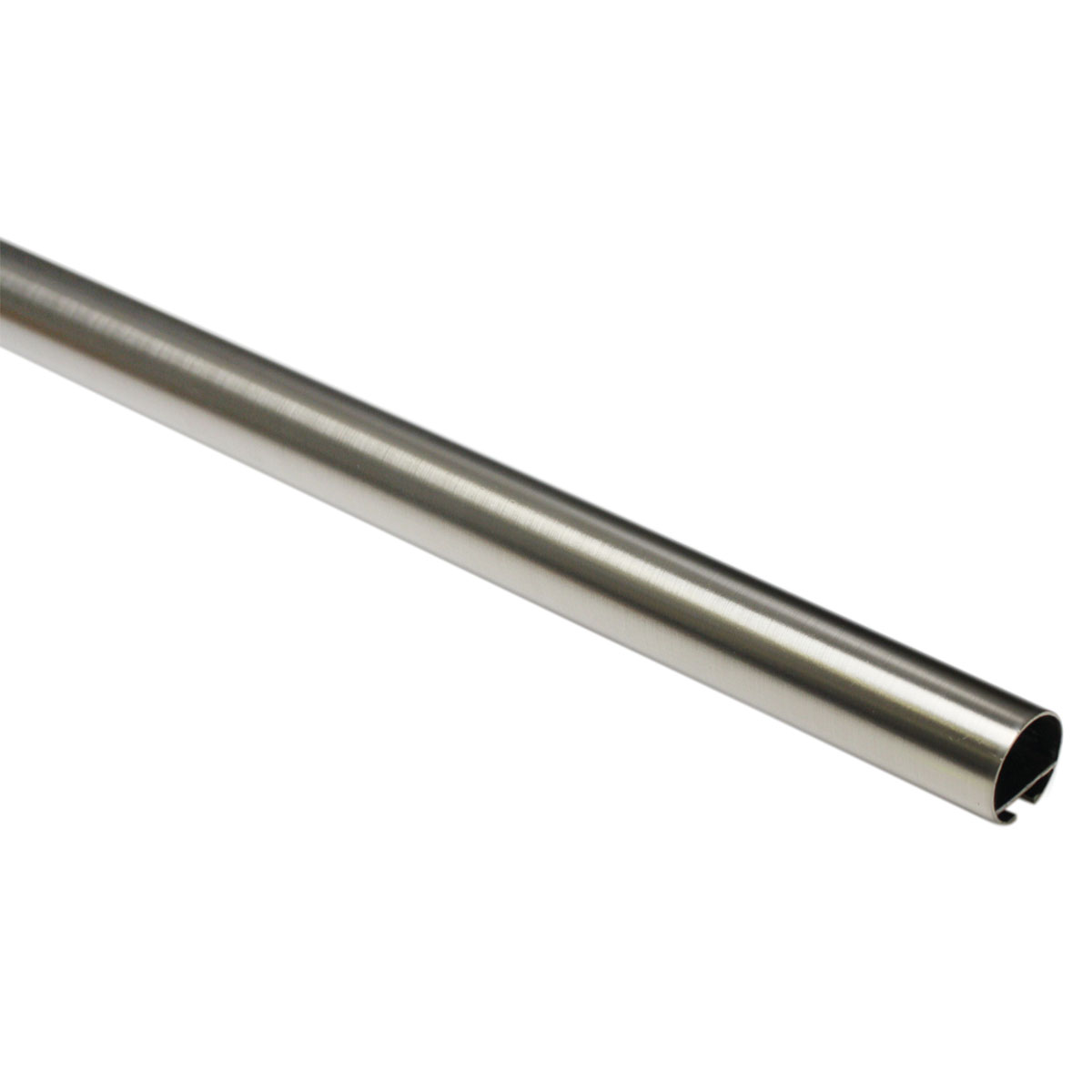 Gardinia  Gardinenstange Windsor mit Innenlauf Durchmesser 16 mm 200 cm Edelstahl-Optik