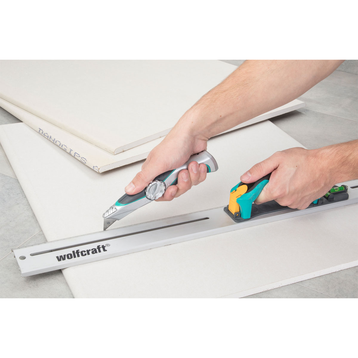 Wolfcraft  Profi-Trapezklingen-Messer mit Feststehklinge Bild 5