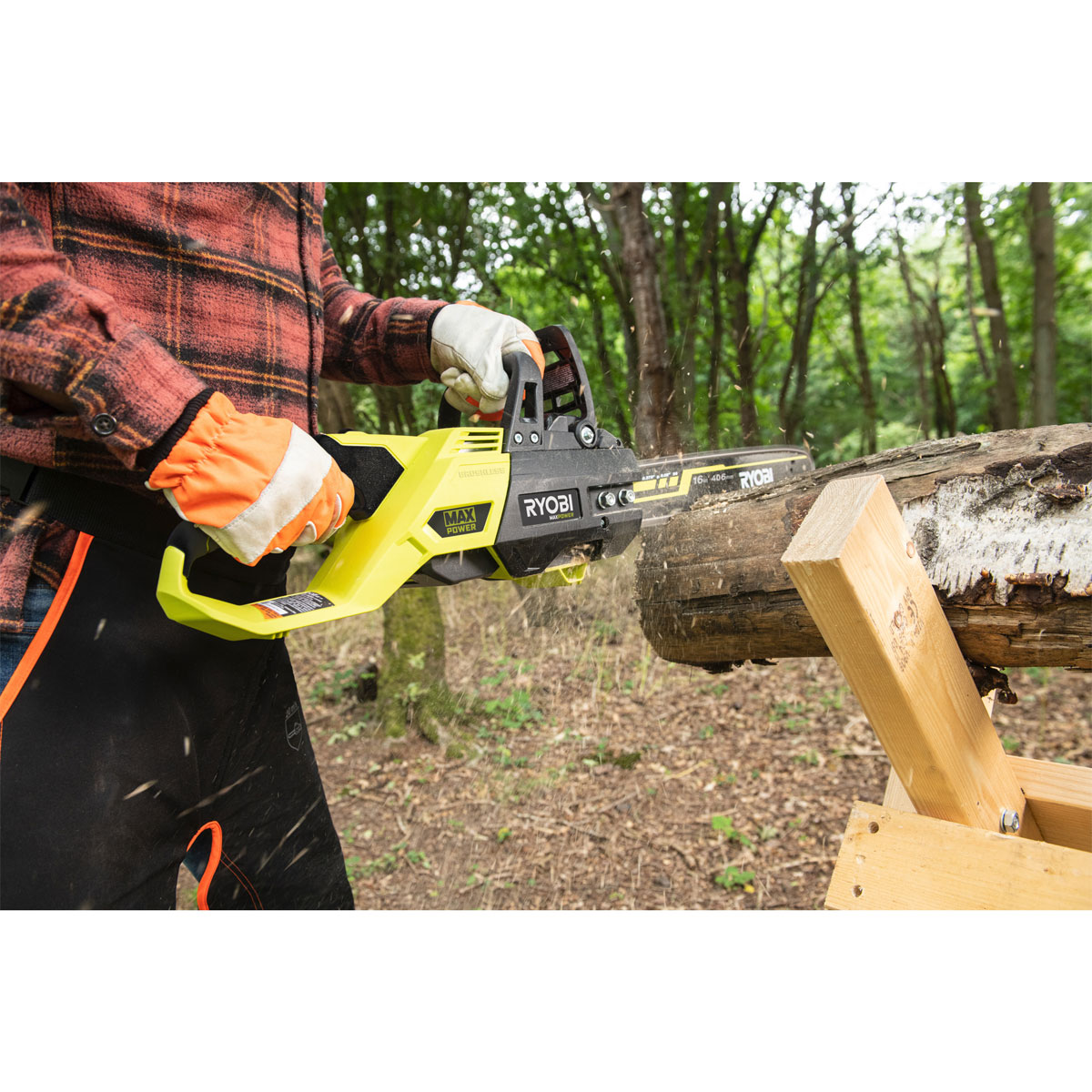 Ryobi Akku-Kettensäge RY36CSX40B-0 40 cm o Akku u Ladegerät Bild 3