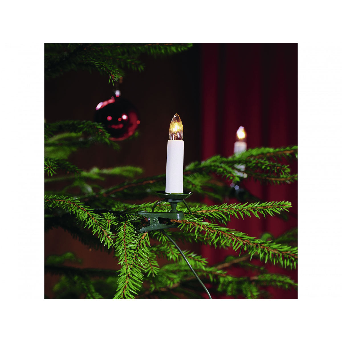 Konstsmide Kerzen-Baumkette 25 Topbirnen 12,5 m Bild 1