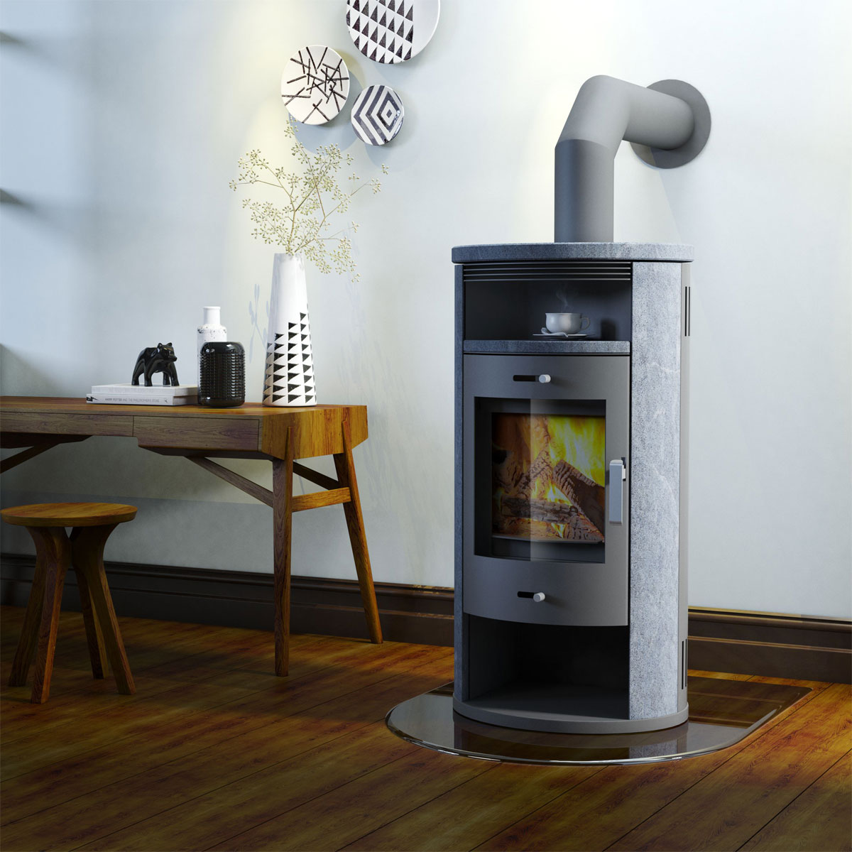 ACCENTE Kaminofen Verona II 3.0 Naturstein Bild 2