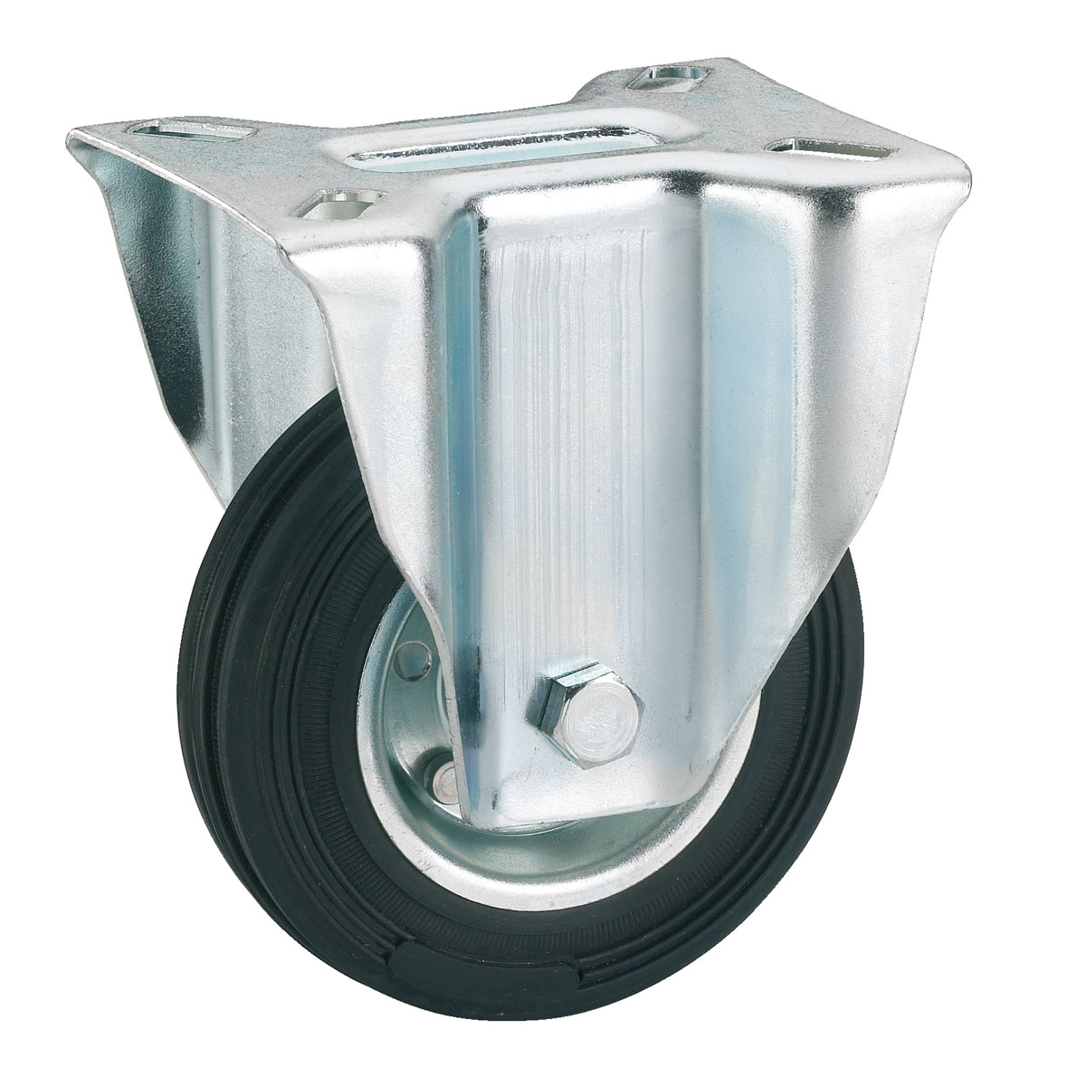 Dörner + Helmer Transportgeräte-Bockrolle mit Fadenschutz 160 x 40 mm verzinkt