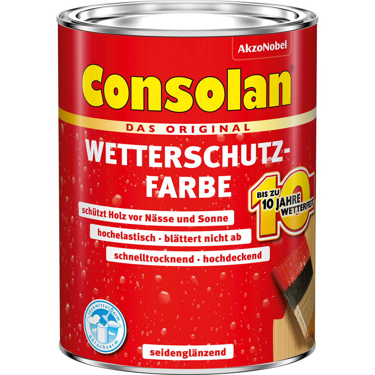 Consolan Wetterschutz-Farbe braun 0,75 L