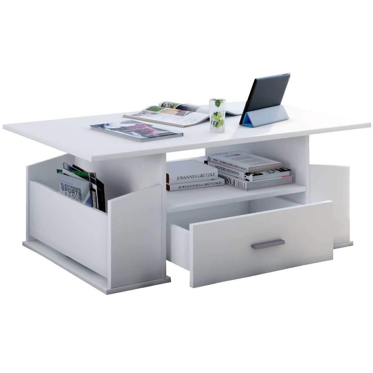 Couchtisch Junata weiß/schwarz Bild 1