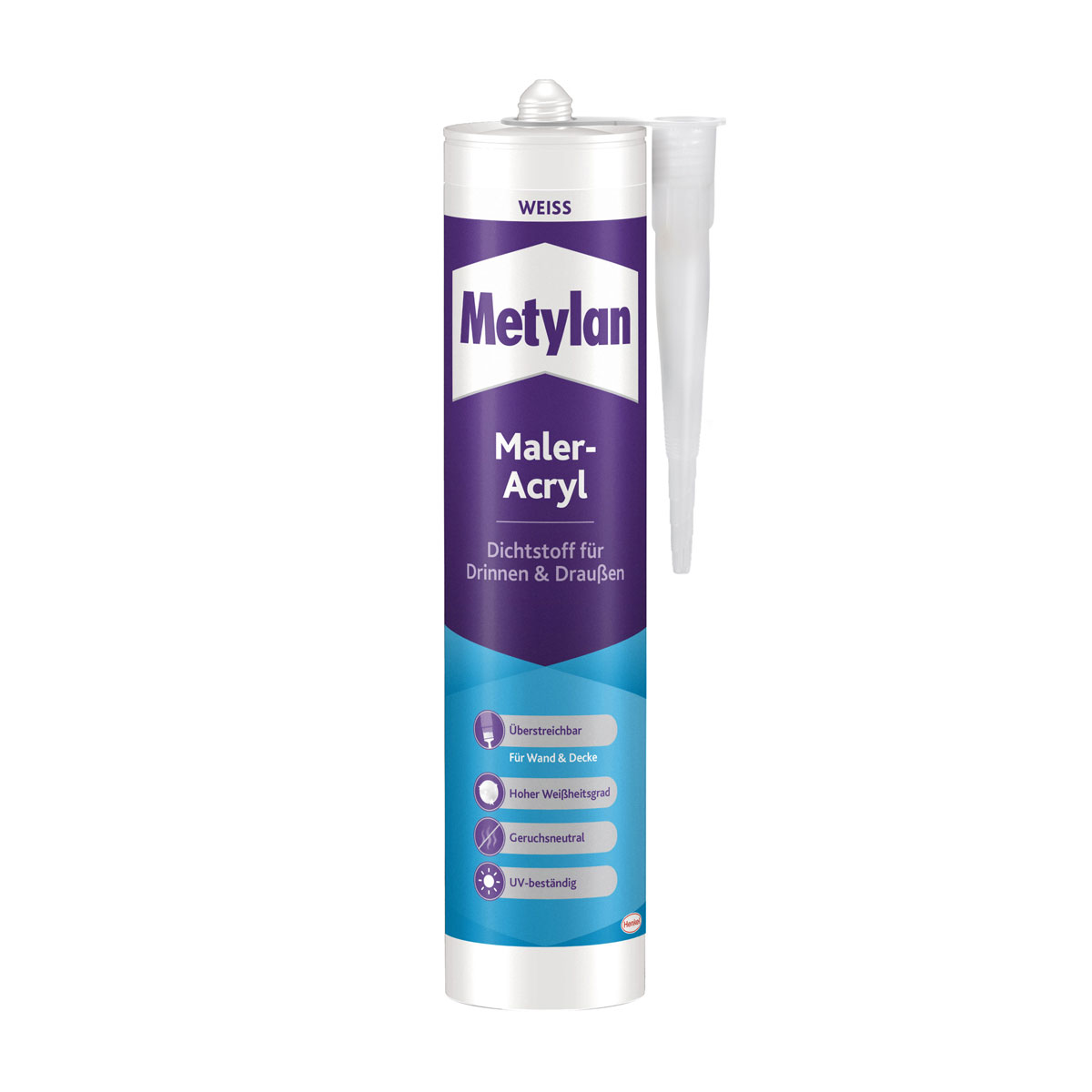 Metylan Maleracryl Wand und Decke weiß 300 ml Bild 1
