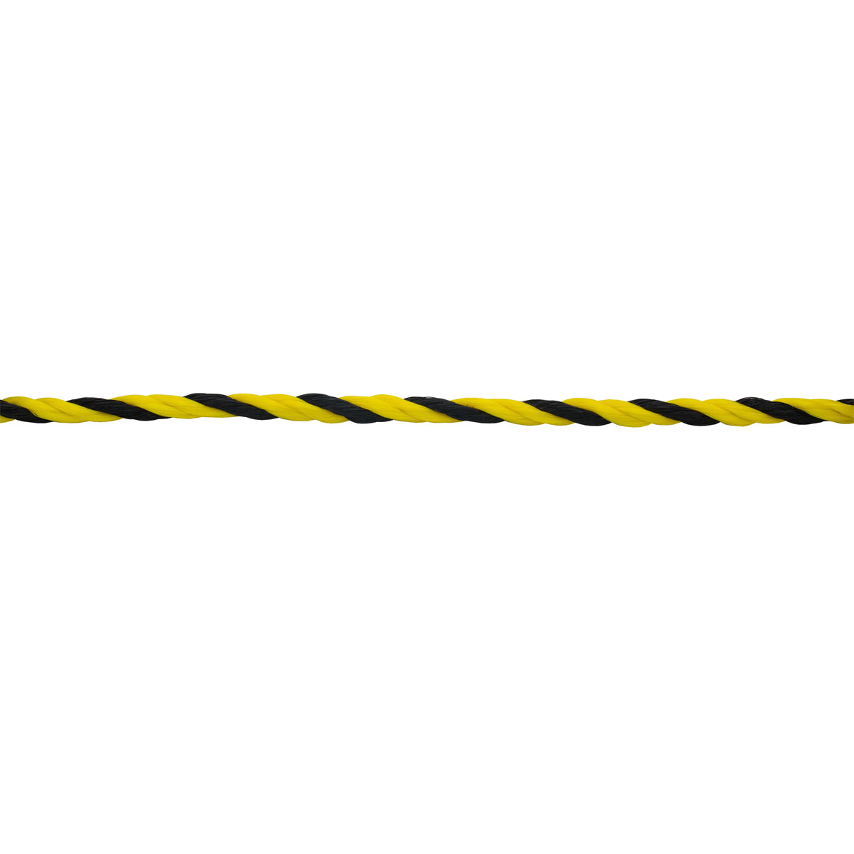 Suki Seil gedreht PP leicht 6 mm schwarz-gelb