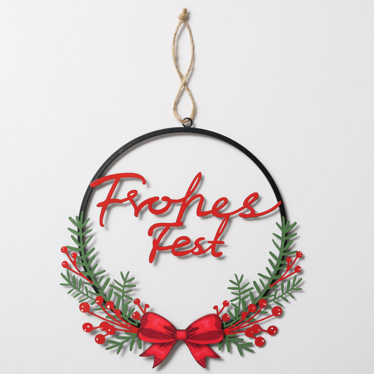 Dekoanhänger Noelle Rund 1x30x30,5 grün Bild 1