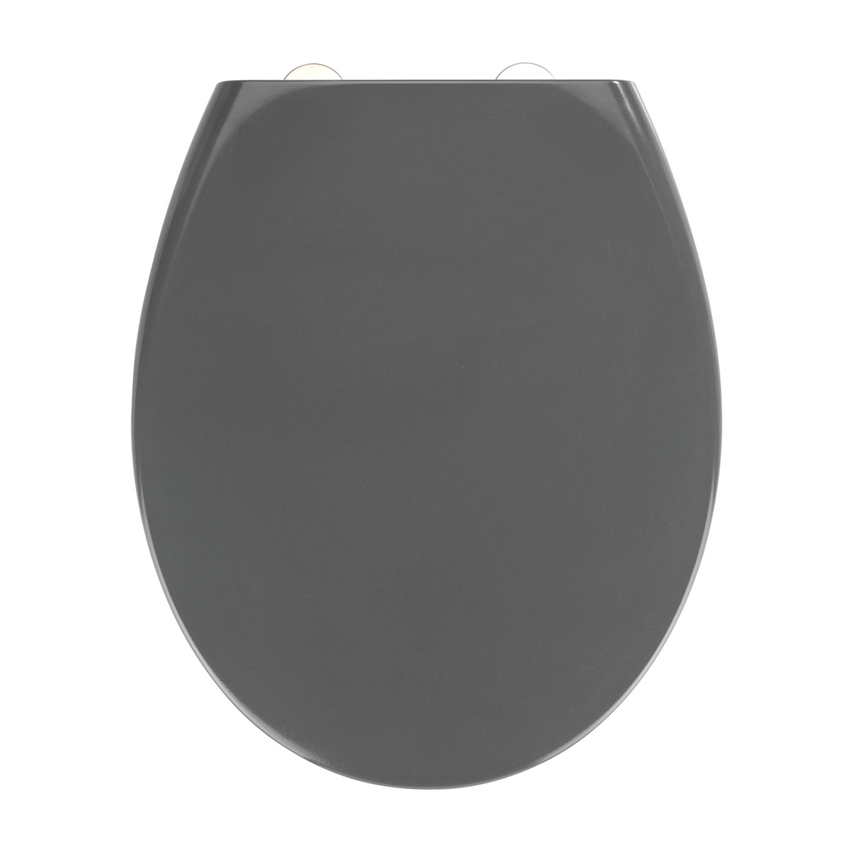 Wenko Premium WC-Sitz Samos Grau aus antibakteriellem Duroplast mit Absenkautomatik