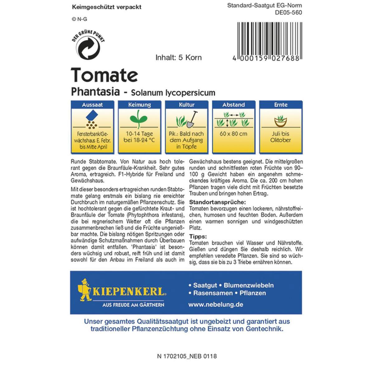 Kiepenkerl Tomaten Stabtomaten Phantasia F1 Profi-Line Bild 2
