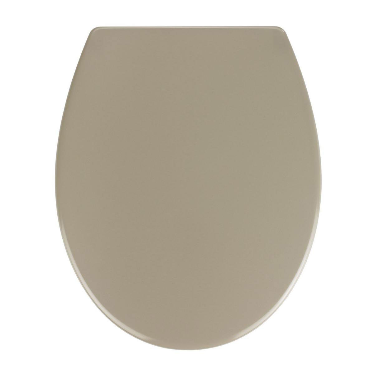 Wenko Premium WC-Sitz Samos Taupe antibakteriell mit Absenkautomatik Bild 1