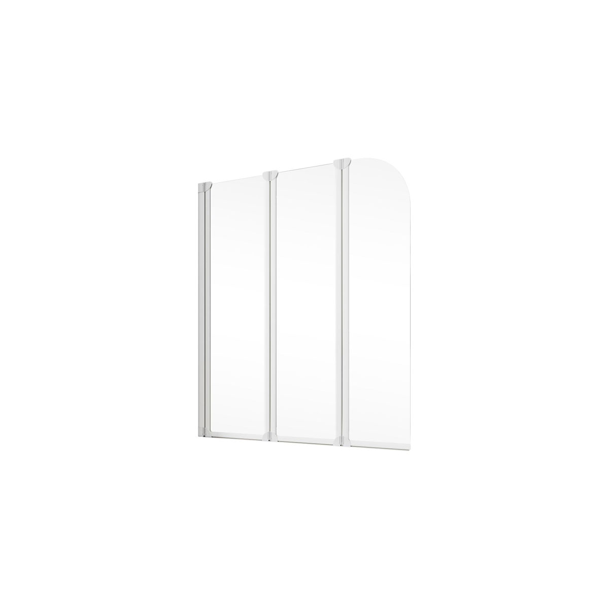 Schulte Badewannenfaltwand 3 teilig Alpinweiß Bild 2