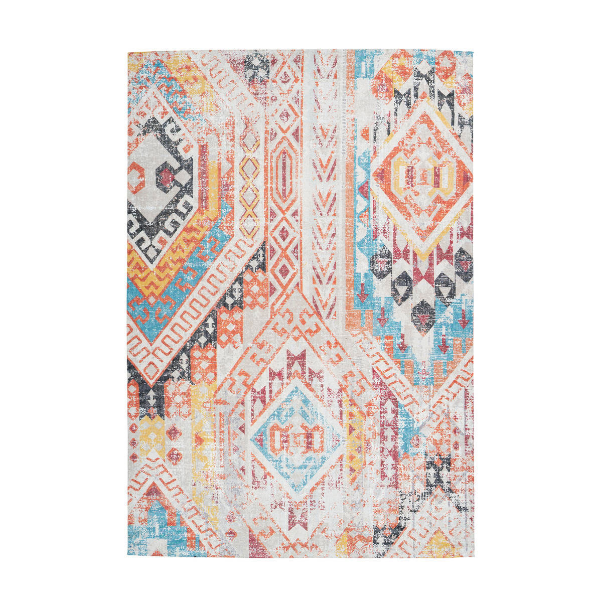 Flachflorteppich „Indiana 200“, multi/orange Bild 1