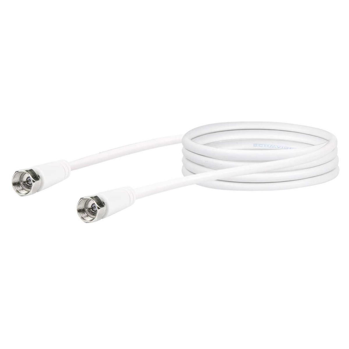 Schwaiger SAT-Anschlusskabel weiß 150 cm