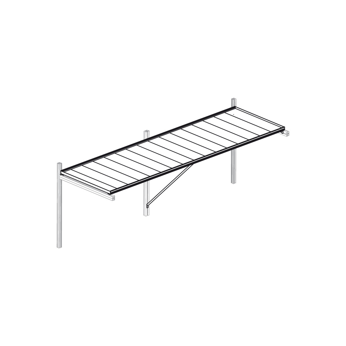 KGT Hängeboard für Linea I silber Bild 2