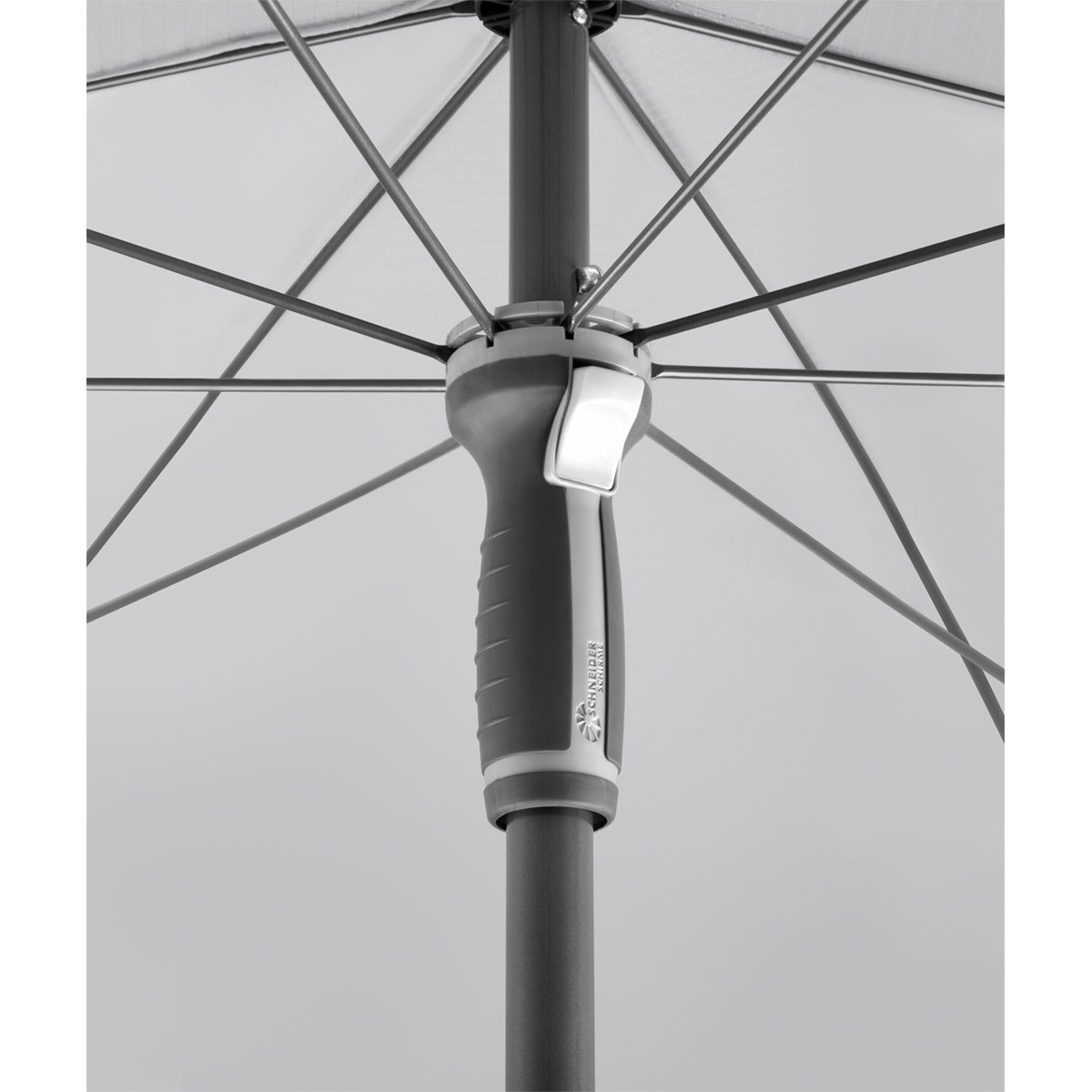 Schneider Schirme Sonnenschirm Aquila Durchmesser 200 cm silbergrau Bild 5