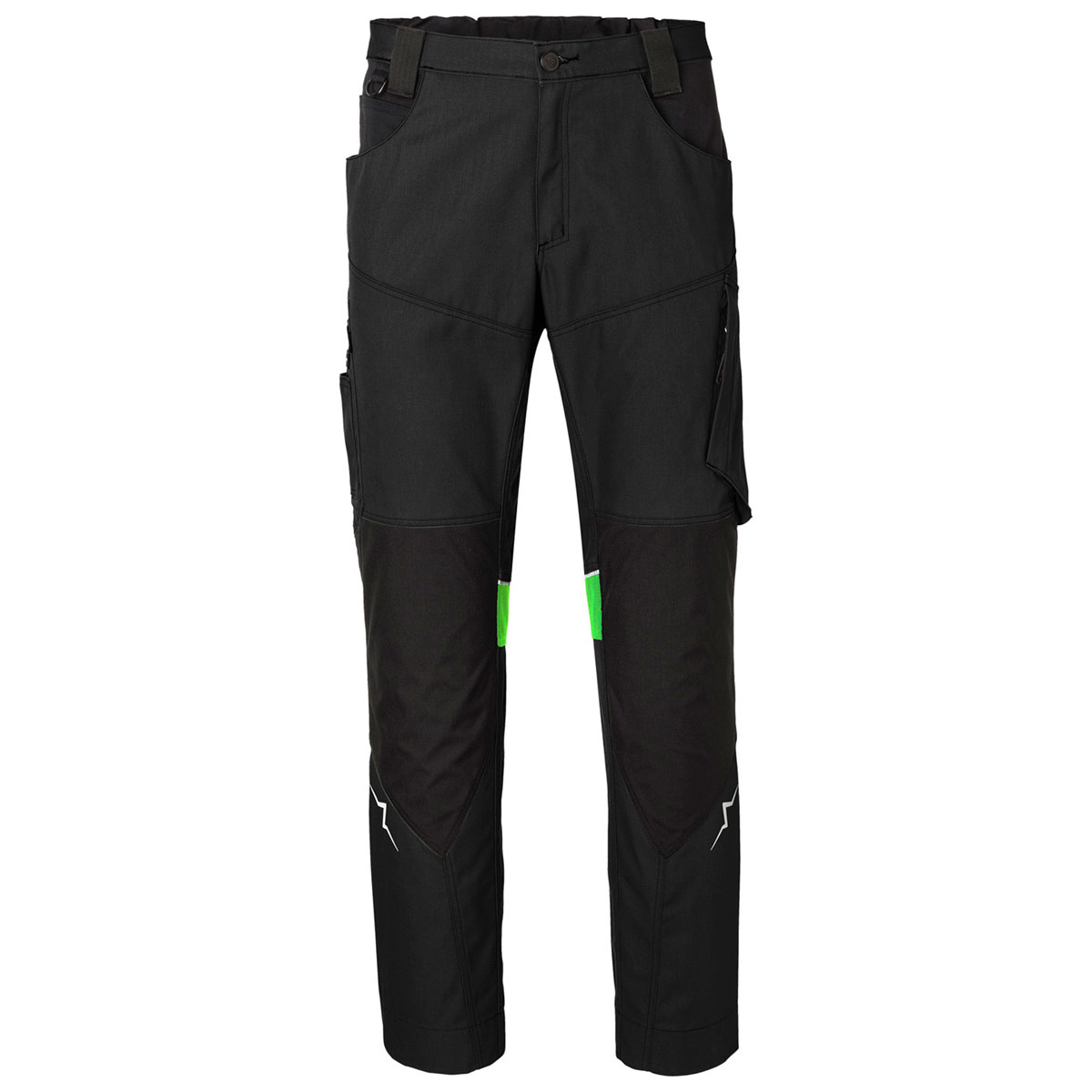 Kübler  Bundhose PULSE LIGHT schwarz/neongrün Größe 50