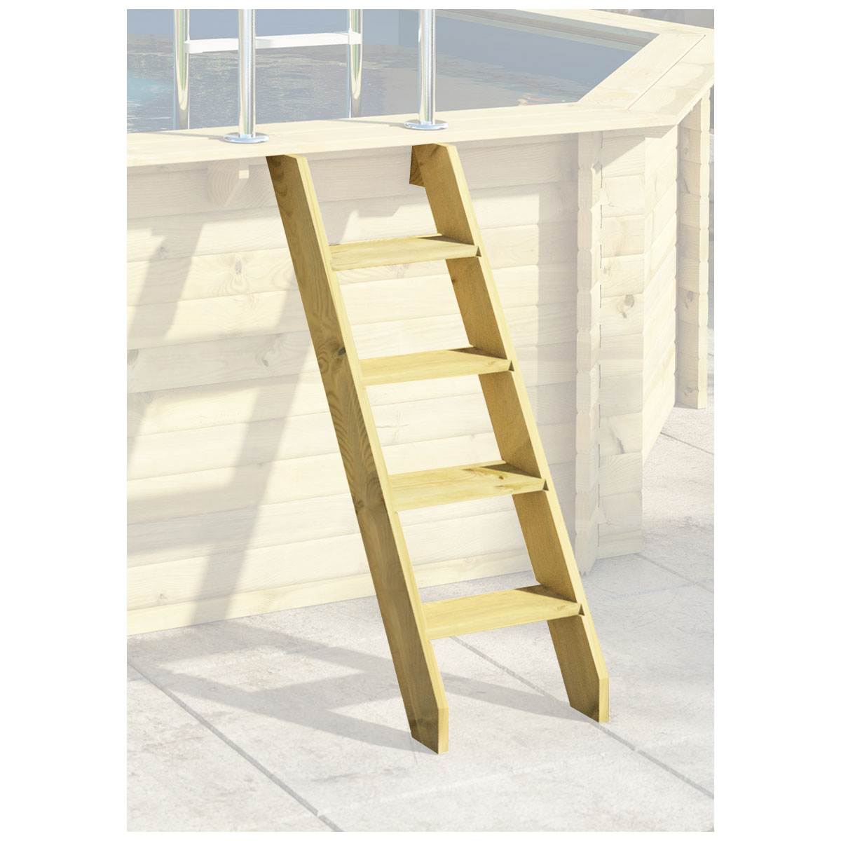 Karibu Pool Größe 2 44 mm inkl Terrasse Bild 6