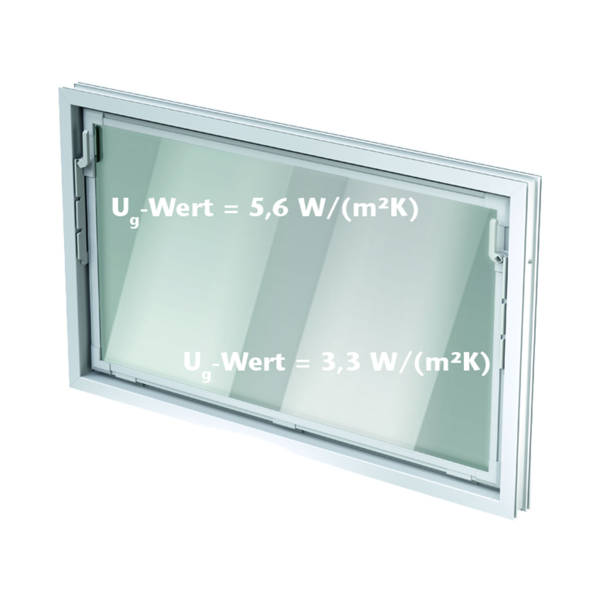 Kippfenster 80 x 40 cm weiß Einfachglas 3-Kammer-Profil Kippfenster 80 x 40 cm weiß Einfachglas 3-Kammer-Profil