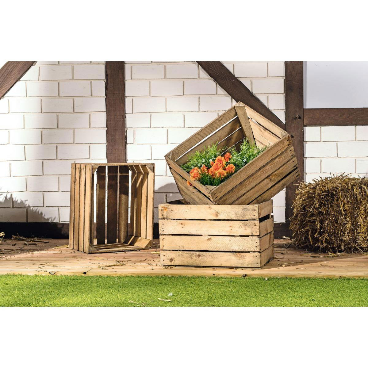 Obstkiste gebraucht 50 x 40 x 30 cm Bild 2