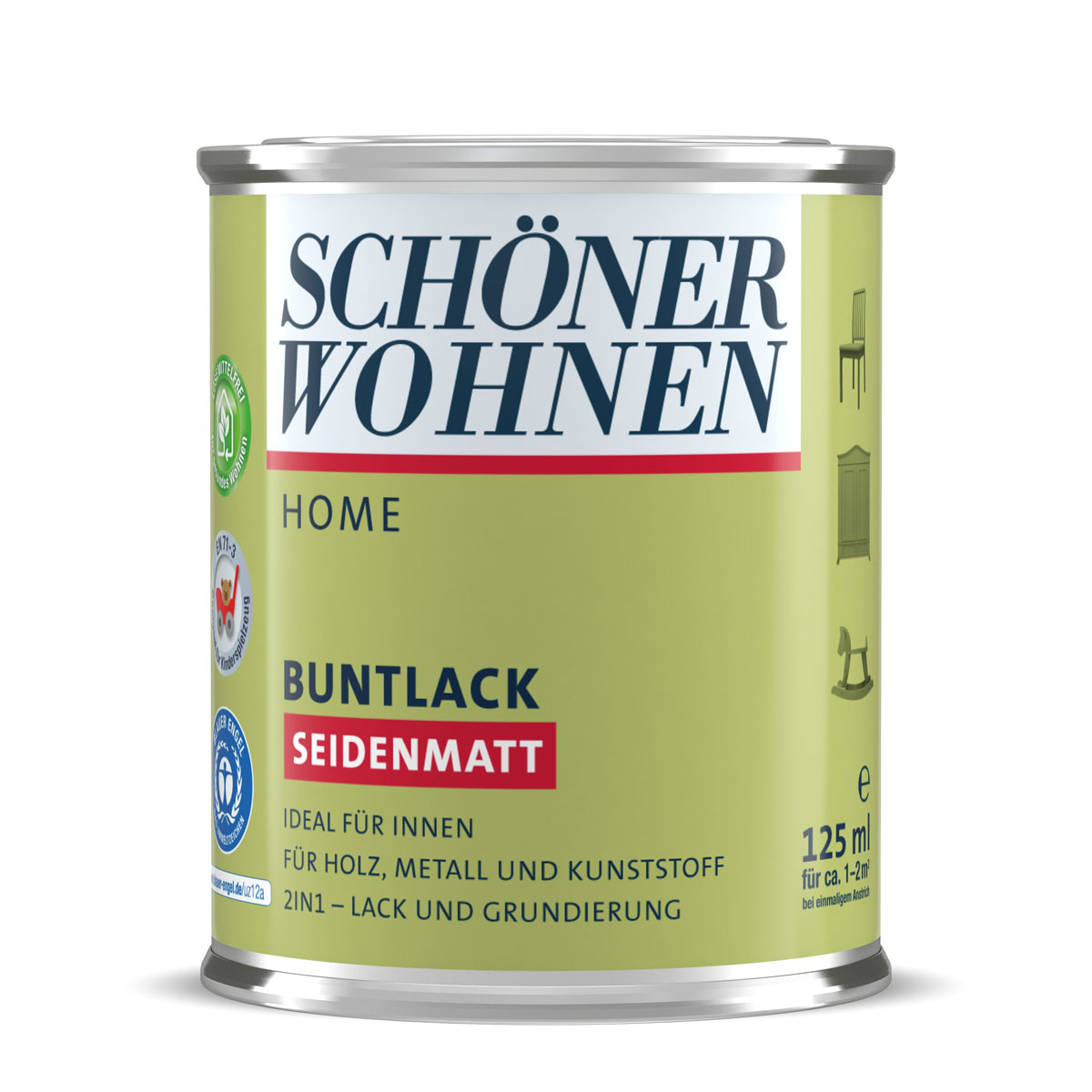 Schöner Wohnen Farbe Buntlack Home Bordeauxviolett seidenmatt 125 ml