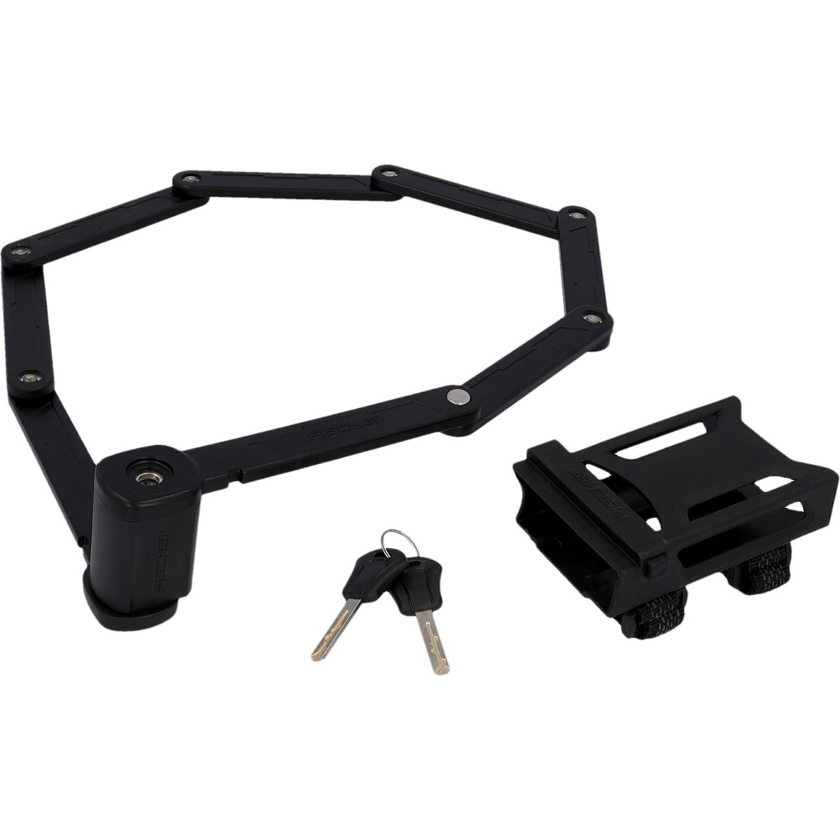 Fischer Bikes Faltschloss mit Halter 110 cm