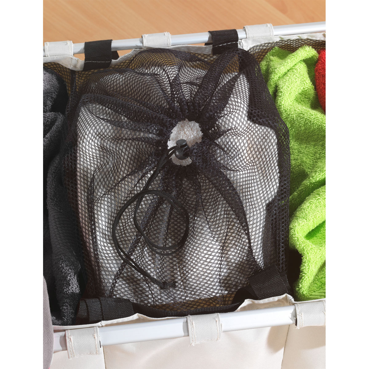 Wenko Wäschesammler Trio beige 130 l Bild 6