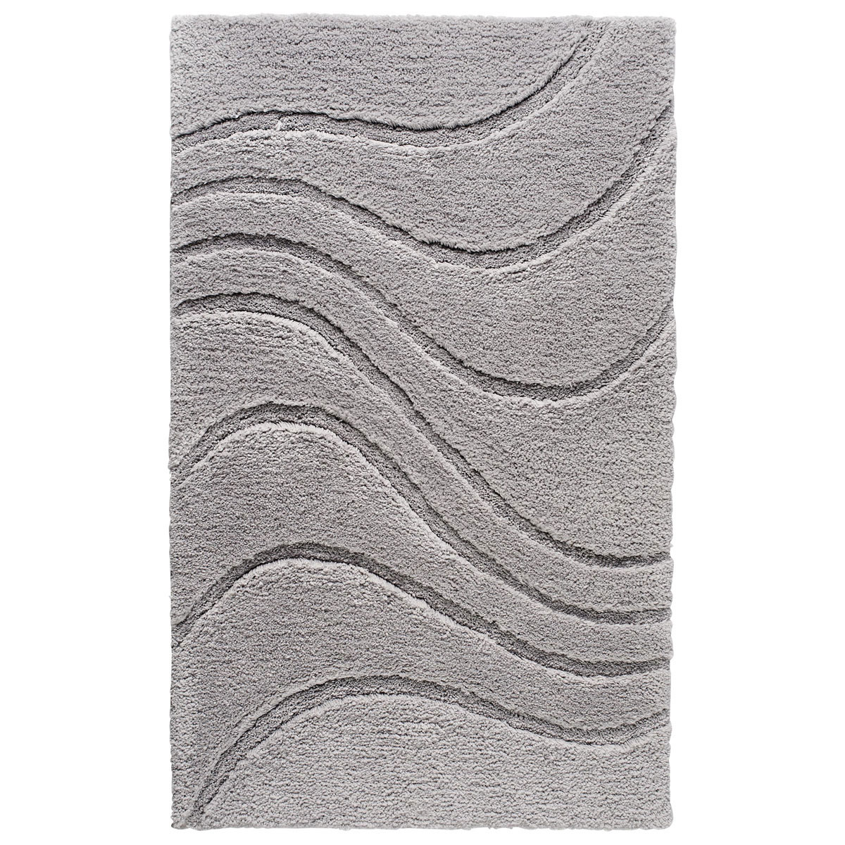 Ridder  Teppich La Ola 60 x 90 cm grau Polyester