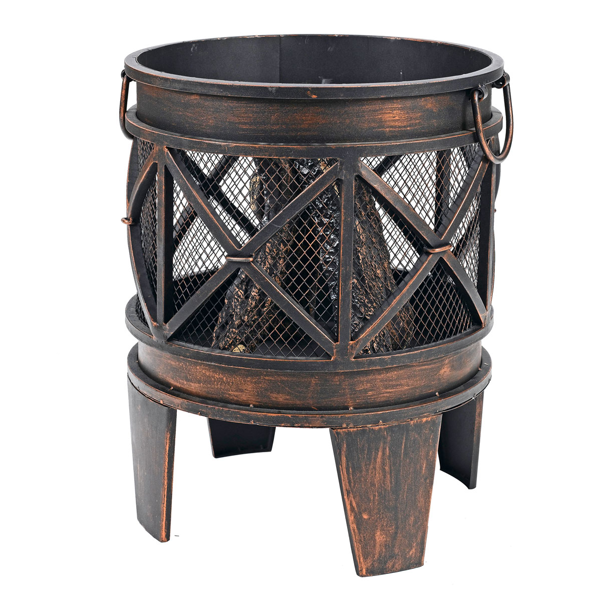 Rothmann Feuerkorb Oregon Rostoptik antik Durchmesser ca 42 cm