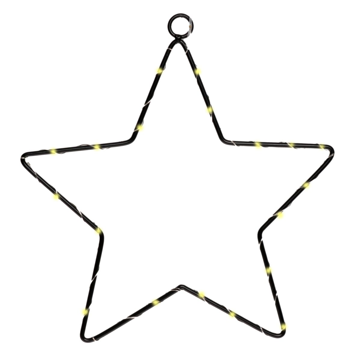 LED-Stern zum hängen 45cm schwarz