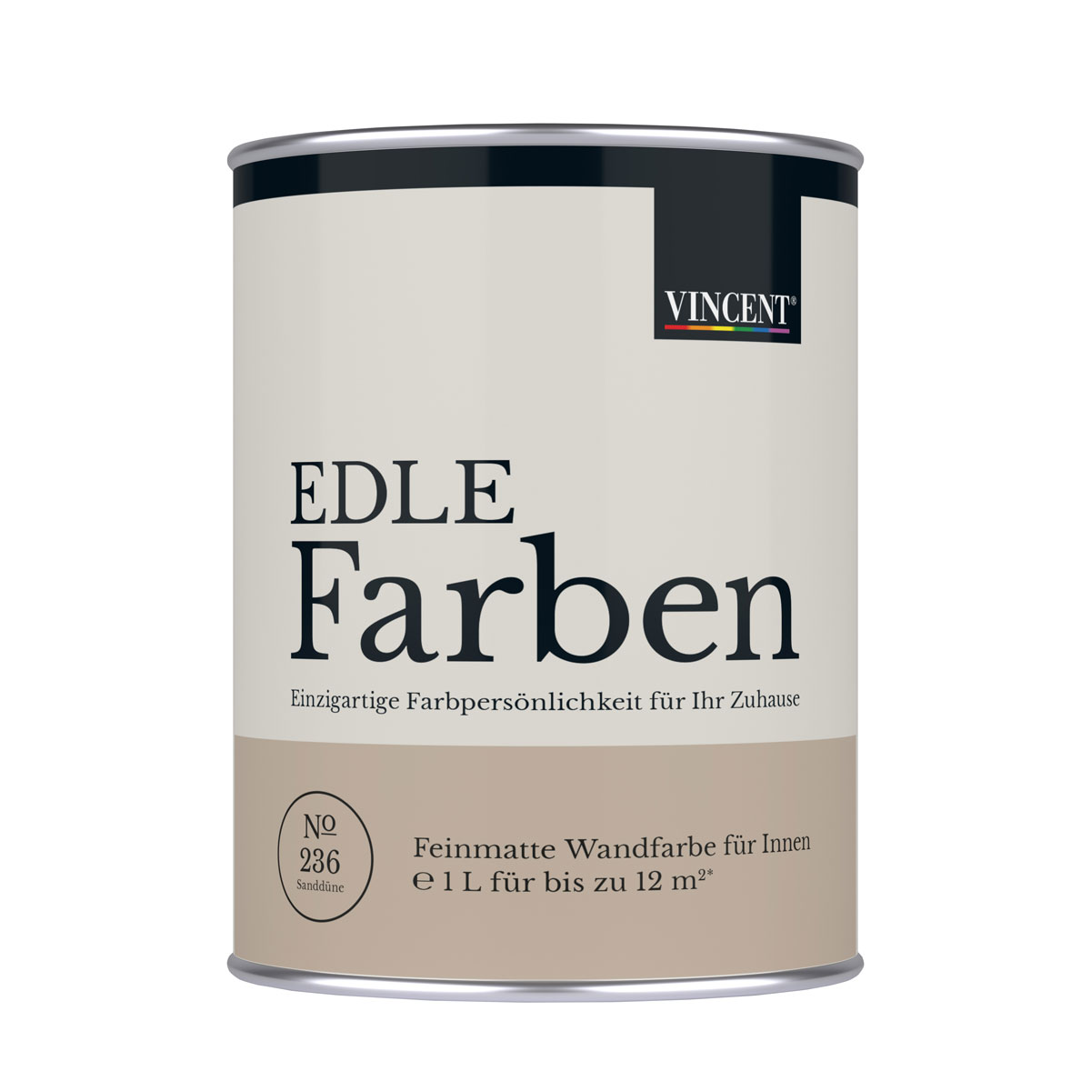 Vincent  Wandfarbe EDLE Farben Sanddüne matt 1,0 L