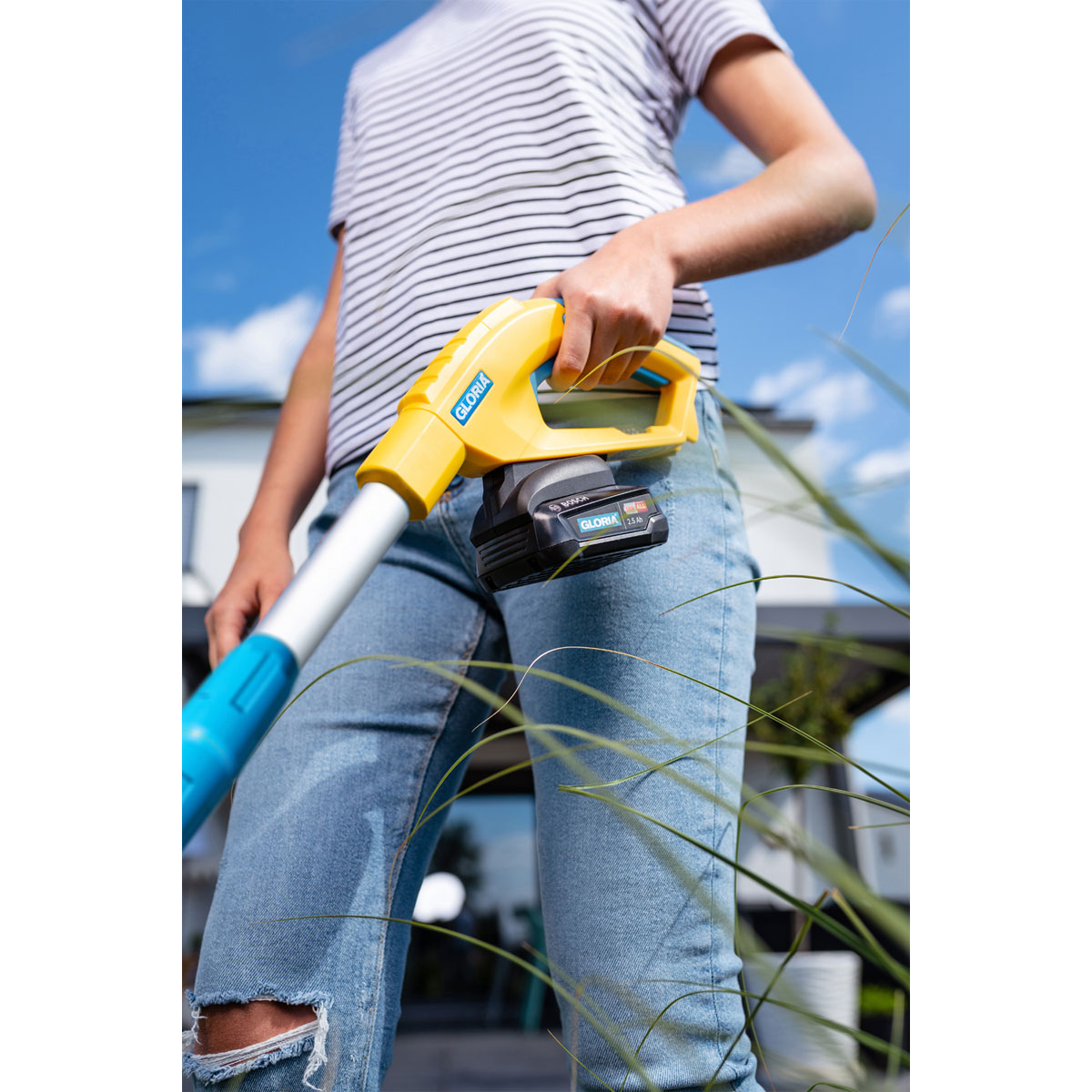 Gloria  Akku Rasen-und Kantenschneider FineCut 18V Set 25 cm Schnittbreite Einstellbarer Holmwinkel inkl Akku Bild 4