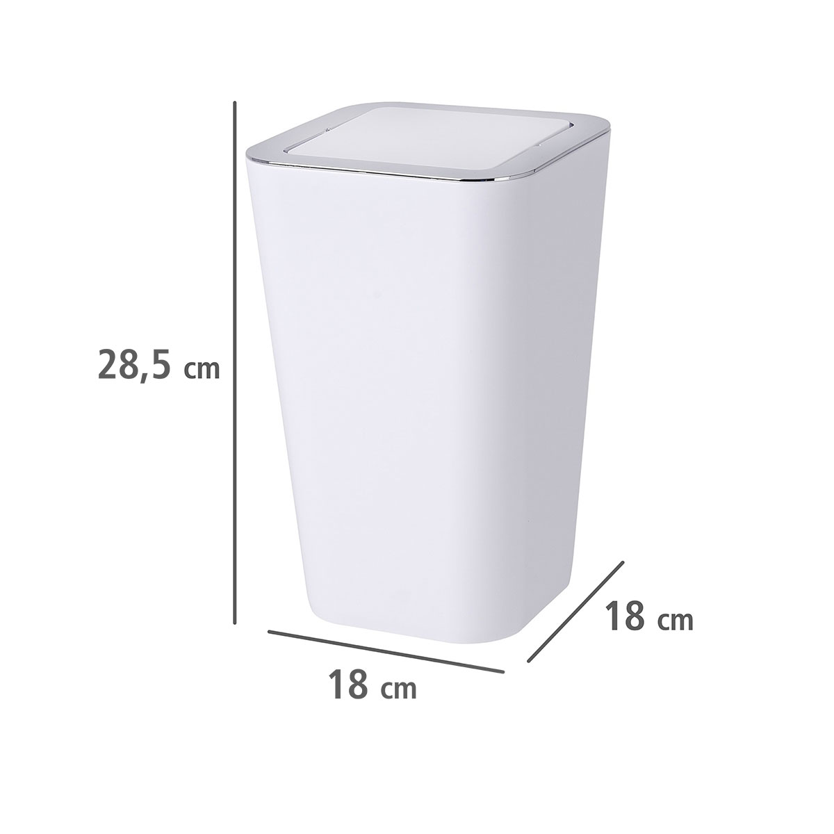 Wenko Schwingdeckeleimer Candy weiß 6 L Bild 4