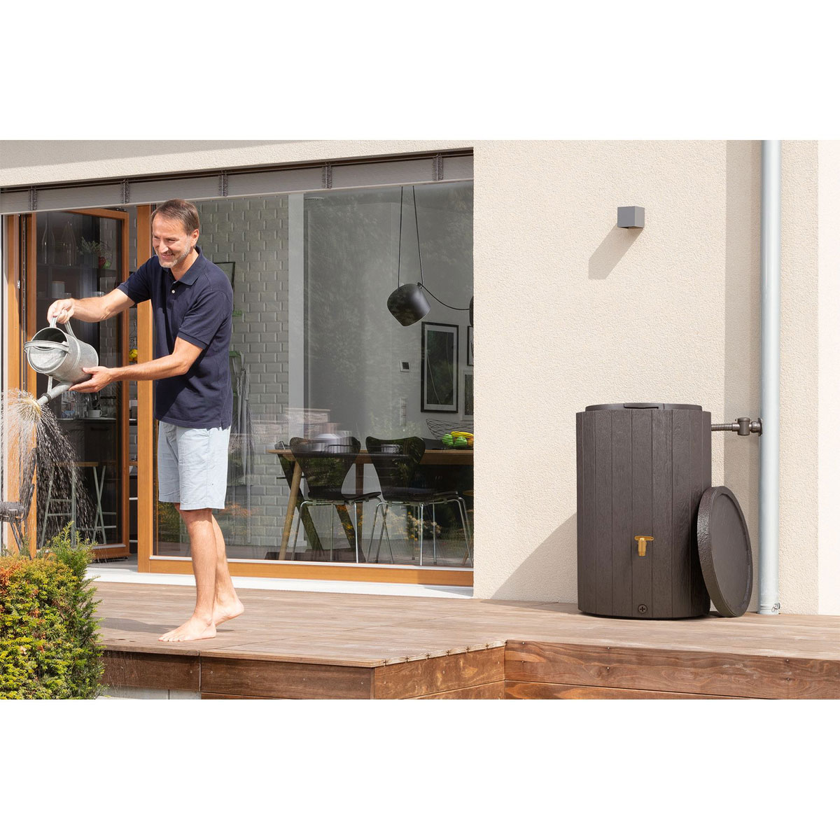 4rain Regenspeicher Madera 220 L braun Bild 5