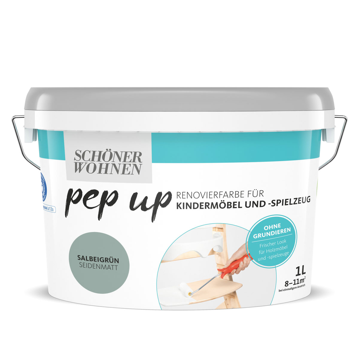 Schöner Wohnen Farbe  Kindermöbellack salbeigrün 1 Liter