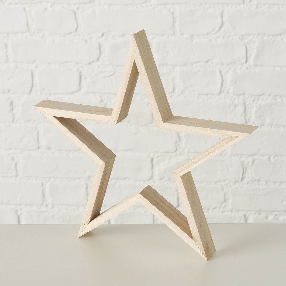 Dekoaufsteller Borna Stern 30 x 3 x 29 cm natur Holz sortiert Bild 6