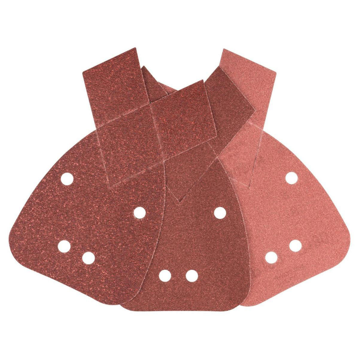 Bosch  DIY Multischleifblatt 95 x 135 mm 2xG80/2xG120/1xG180 4 Löcher Klett 5- teilig  Bild 1