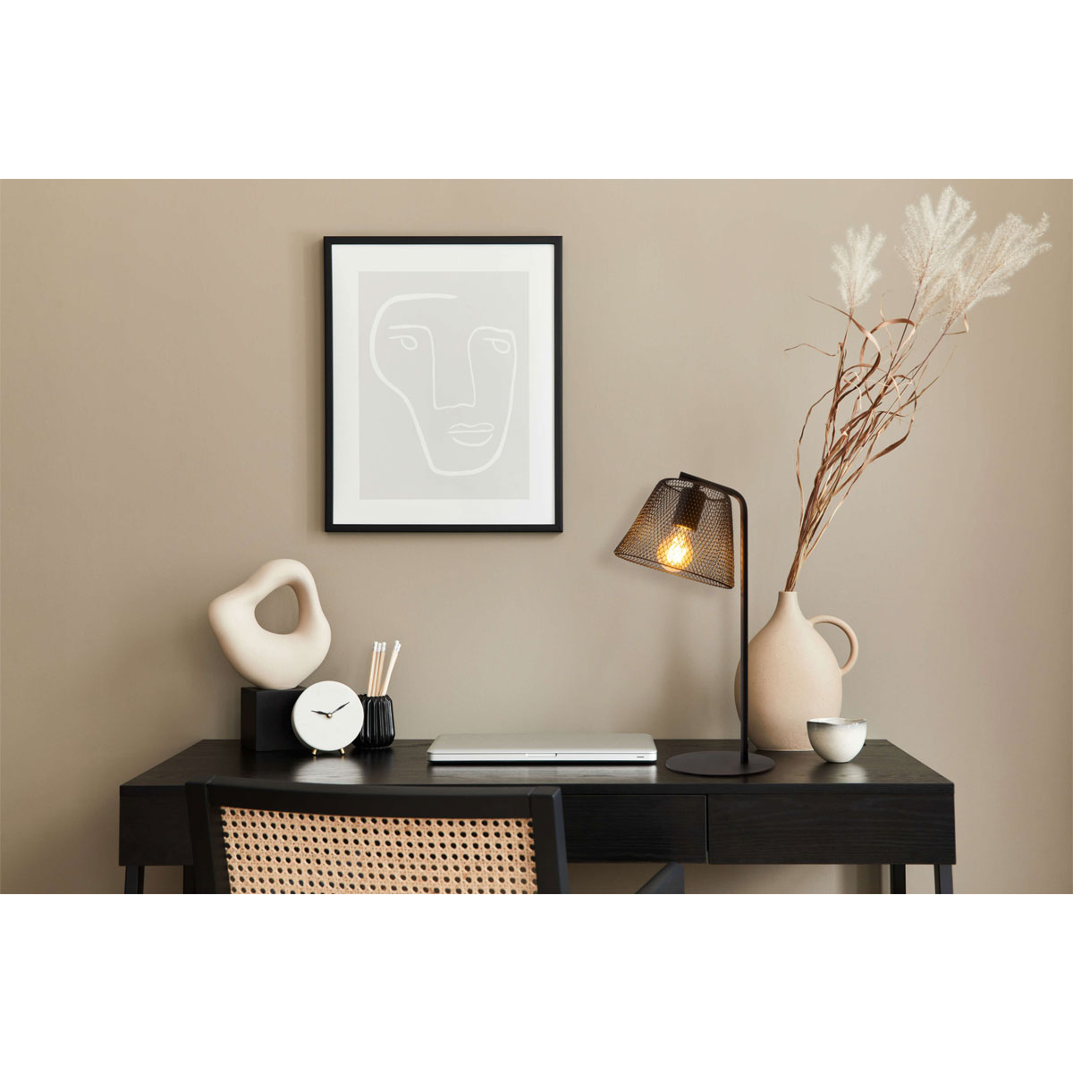 näve  Tischleuchte Korie schwarz Metall Bild 7