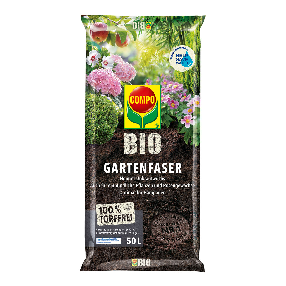 Compo Bio Gartenfaser torffrei 50 L