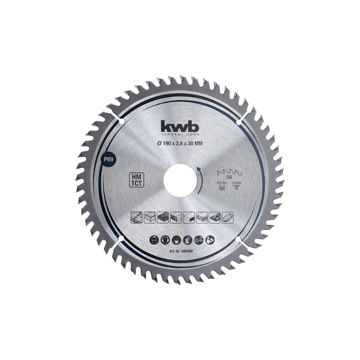 kwb  Präzisions-Kreissägeblätter für Handkreissägen Durchmesser 190x30 mm